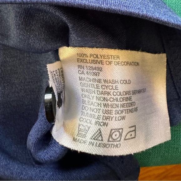 GREG NORMAN ML75 Play Dry Men’s Blue Button Down Polo shirt. Size XL - Picture 4 of 8